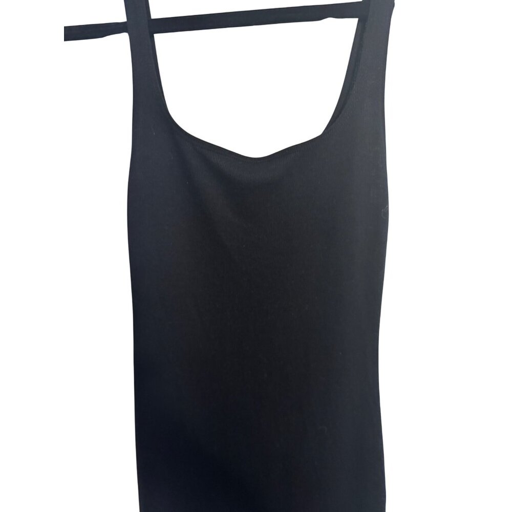 2/$30 Zara Black Small Midi Sleeveless Bodycon Dress - Picture 9 of 13